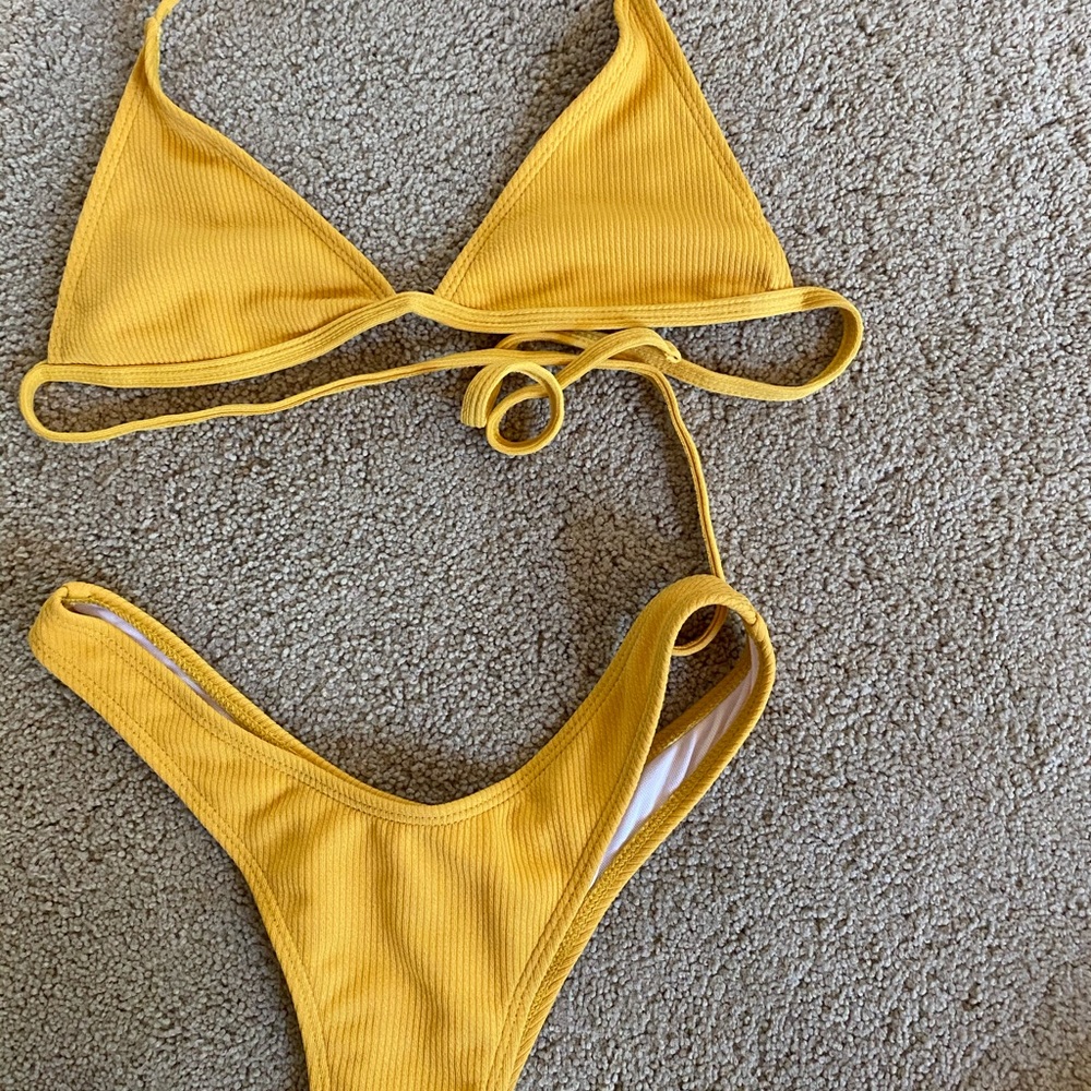 Yellow Zaful bikini